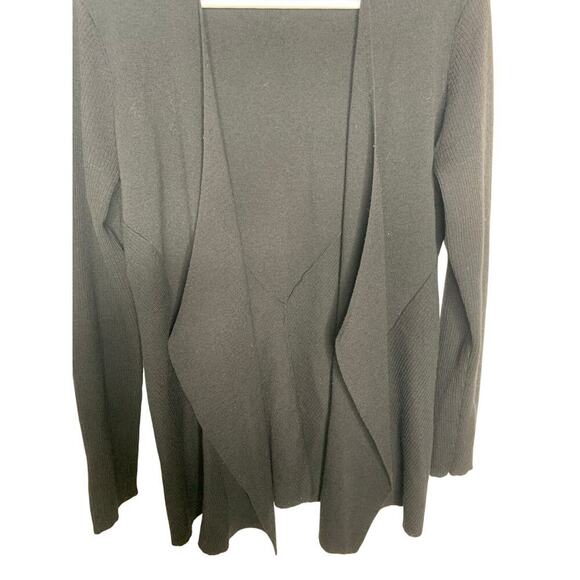 Eileen Fisher Italian Yarn Wool Waterfall Open Front Cardigan - Picture 5 of 5